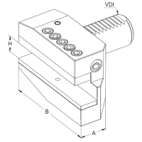 Vorschau: VDI Werkzeughalter DIN 69880 Form B5, rechts, lang Vorschau: VDI Werkzeughalter DIN 69880 Form B5, rechts, lang