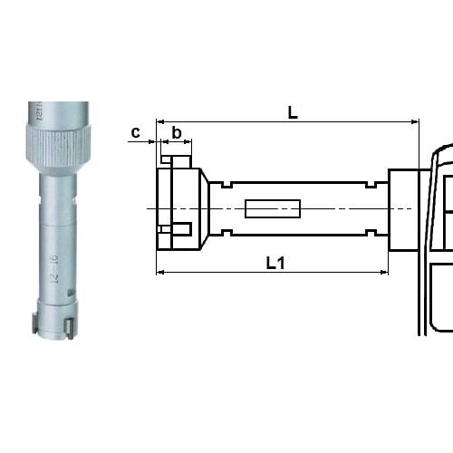 Digitale Dreipunkt-Innen-Messschraube Typ 6551