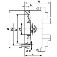 Vorschau: WATANO Sechsbackenfutter aus Guss Vorschau: WATANO Sechsbackenfutter aus Guss