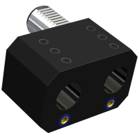 Preview: VDI tool holder DIN 69880 with 2 bores, form E8 Preview: VDI tool holder DIN 69880 with 2 bores, form E8