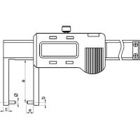 Preview: Digital caliper with round inside points, type 6705 Preview: Digital caliper with round inside points, type 6705