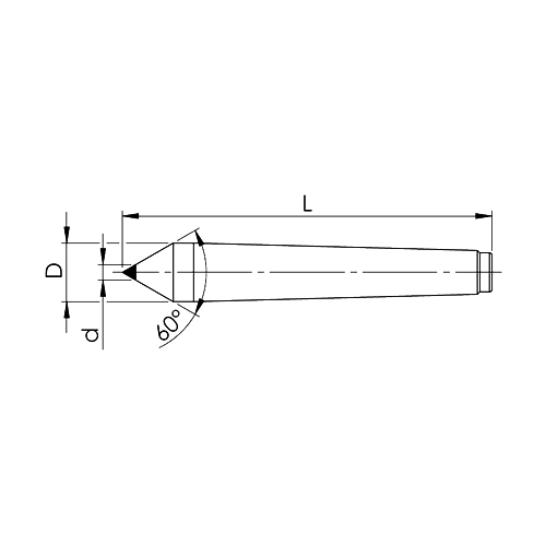 Präzisions-Zentrierspitze DIN 806 E Serie 500