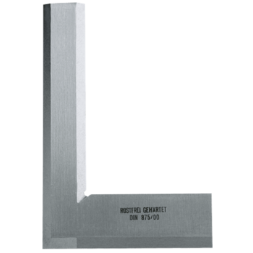 Bevel edge square with back, Inox, DIN 875