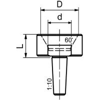 Vorschau: auswechselbarer Hohlkegel 60° für Serie 900 Vorschau: auswechselbarer Hohlkegel 60° für Serie 900