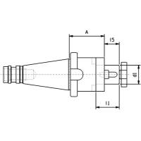 Vorschau: Kombi-Aufsteckfräserdorn DIN 2080 Vorschau: Kombi-Aufsteckfräserdorn DIN 2080