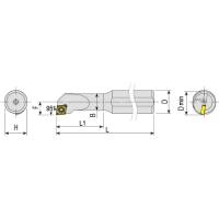 Preview: Boring bar insert holder SCLCR/L, turning holder Preview: Boring bar insert holder SCLCR/L, turning holder