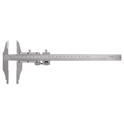 Control caliper with tips and fine adjustment, type AZC 46