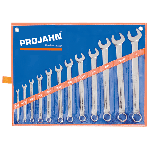 Ring spanner set 12 pcs. inch