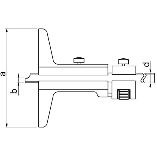 Tiefenmessschieber analog, mit Feineinstellung, DIN 862, Typ C054