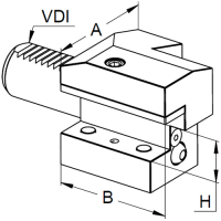Vorschau: VDI Werkzeughalter DIN 69880 Form C4, links Vorschau: VDI Werkzeughalter DIN 69880 Form C4, links