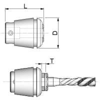 Vorschau: Gewindebohrzange mit Längenausgleich ER20 DIN 6499 Vorschau: Gewindebohrzange mit Längenausgleich ER20 DIN 6499