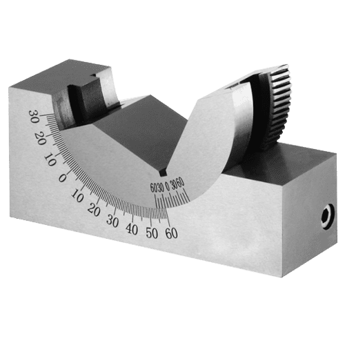 Angle prism, fine adjustable with worm gear