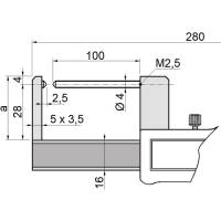 Vorschau: Digital-Bremsscheiben-Messschieber mit langem Messtaster Vorschau: Digital-Bremsscheiben-Messschieber mit langem Messtaster