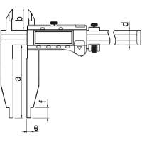 Preview: Digital control caliper with tips, DIN 862, ABS, type 6106 Preview: Digital control caliper with tips, DIN 862, ABS, type 6106
