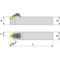 Preview: Insert holder DCMNN, for turning Preview: Insert holder DCMNN, for turning