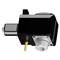 Vorschau: Radial Bohr- und Fräskopf, DIN 5482, abgewinkelt, links Vorschau: Radial Bohr- und Fräskopf, DIN 5482, abgewinkelt, links