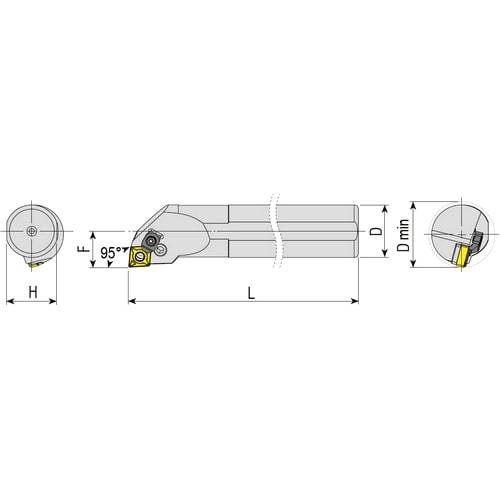 Bohrstangen Klemmhalter PCLNR/L, Wendeplattenhalter