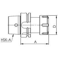 Preview: ER Collet chuck HSK-A 63 DIN 69893 Preview: ER Collet chuck HSK-A 63 DIN 69893