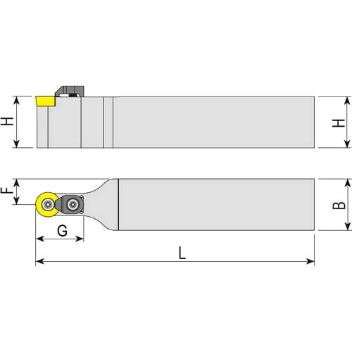 Drehhalter SRDCN, Wendeplattenhalter