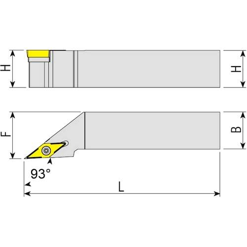Drehhalter SVJBR/L, Wendeplattenhalter