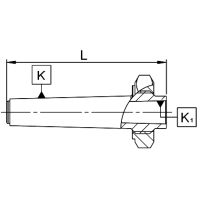 Preview: Spindle sleeve with forcing nut for lathes Preview: Spindle sleeve with forcing nut for lathes