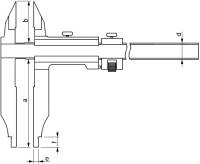 Preview: Control caliper with points and fine adjustment, type 721 Preview: Control caliper with points and fine adjustment, type 721
