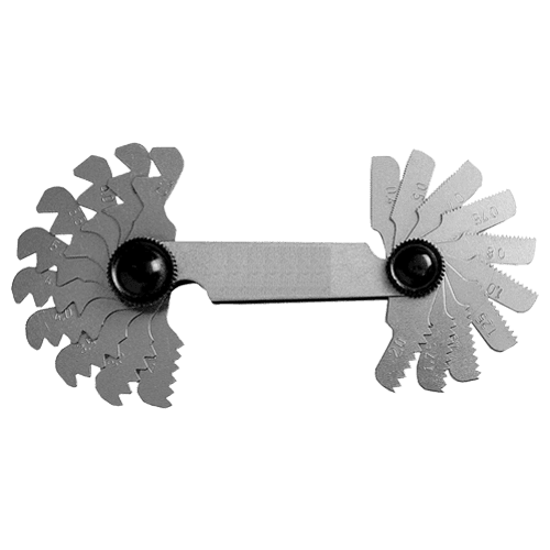 Screw pitch gauge for inside and outside measurement, type G84