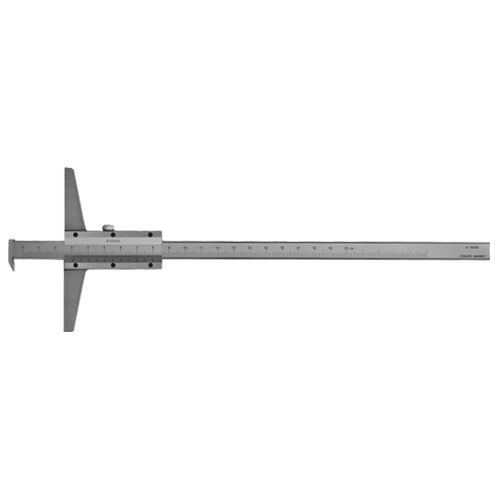 Depth caliper with hook, analogue, DIN 862, type C056