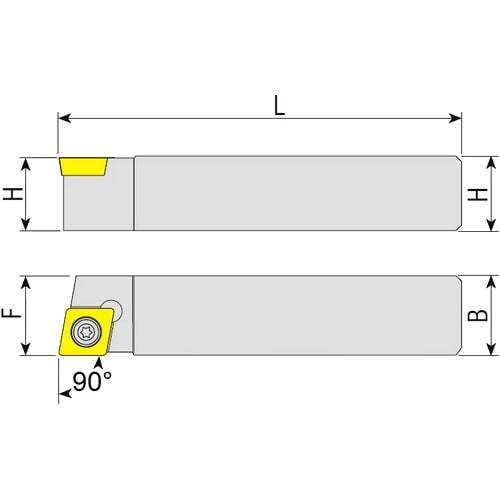 Drehhalter für Langdreher SCACR/L, Wendeplattenhalter