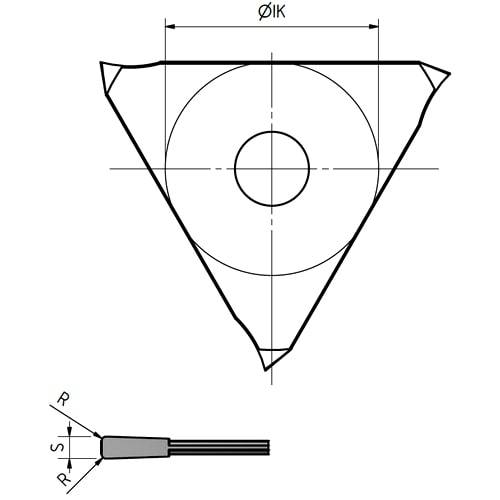 Indexable insert for retaining ring groove, System 312