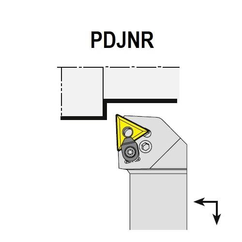 Wendeplattenhalter PDJNR/L, Drehhalter