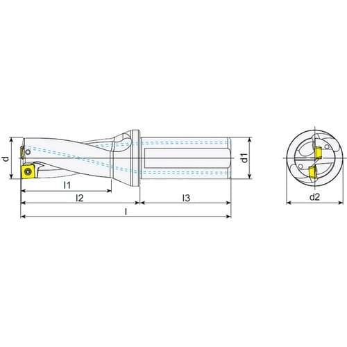 Wendeplattenbohrer SPMT, Vollbohrer