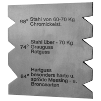 Drehstahl - Schleiflehre Drehstahl - Schleiflehre
