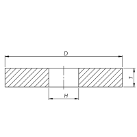 Vorschau: Siliciumcarbid Schleifscheibe für Doppelschleifer, Form 1 Vorschau: Siliciumcarbid Schleifscheibe für Doppelschleifer, Form 1