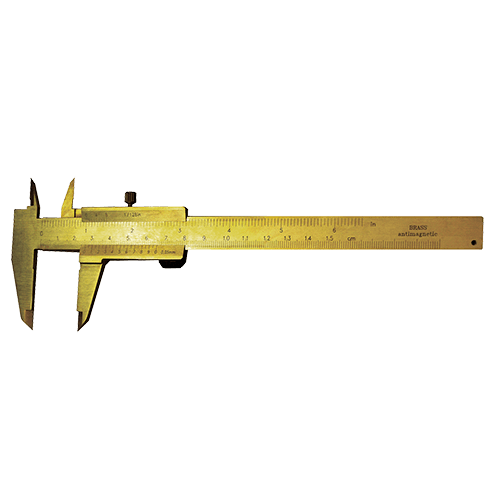 Vernier caliper, made of brass, non magnetic, type 496/1