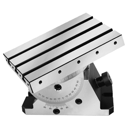 Swivel and tiltable angle plate, type KTS